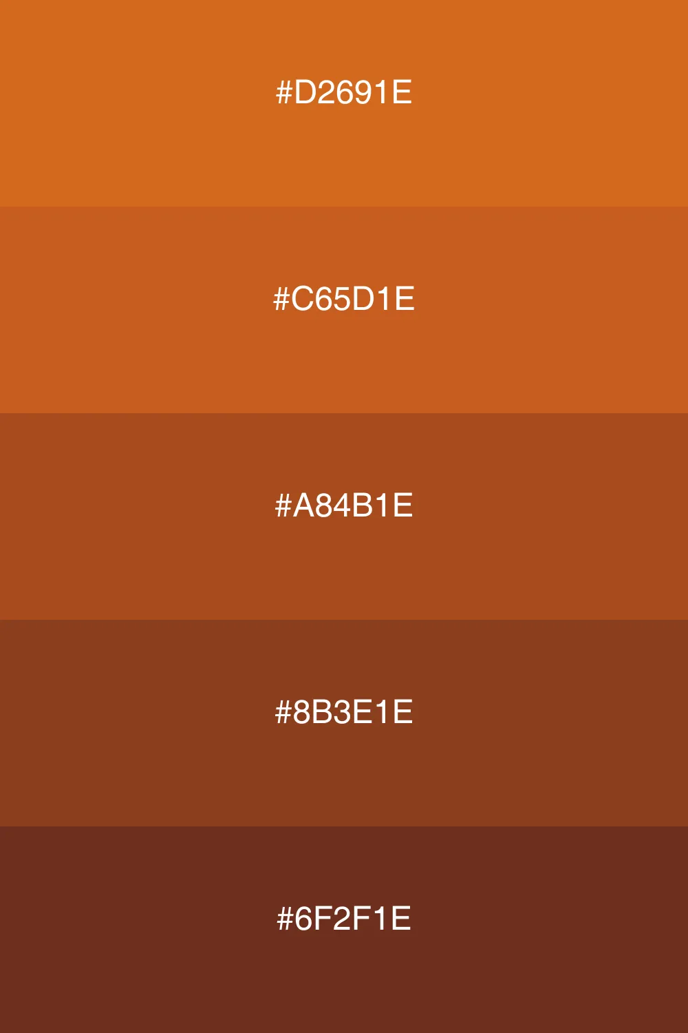 Variation af samme farve for dybde.