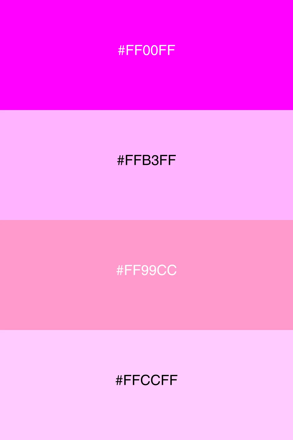 En blød og legende pastelpalet med fuchsia som fokus.