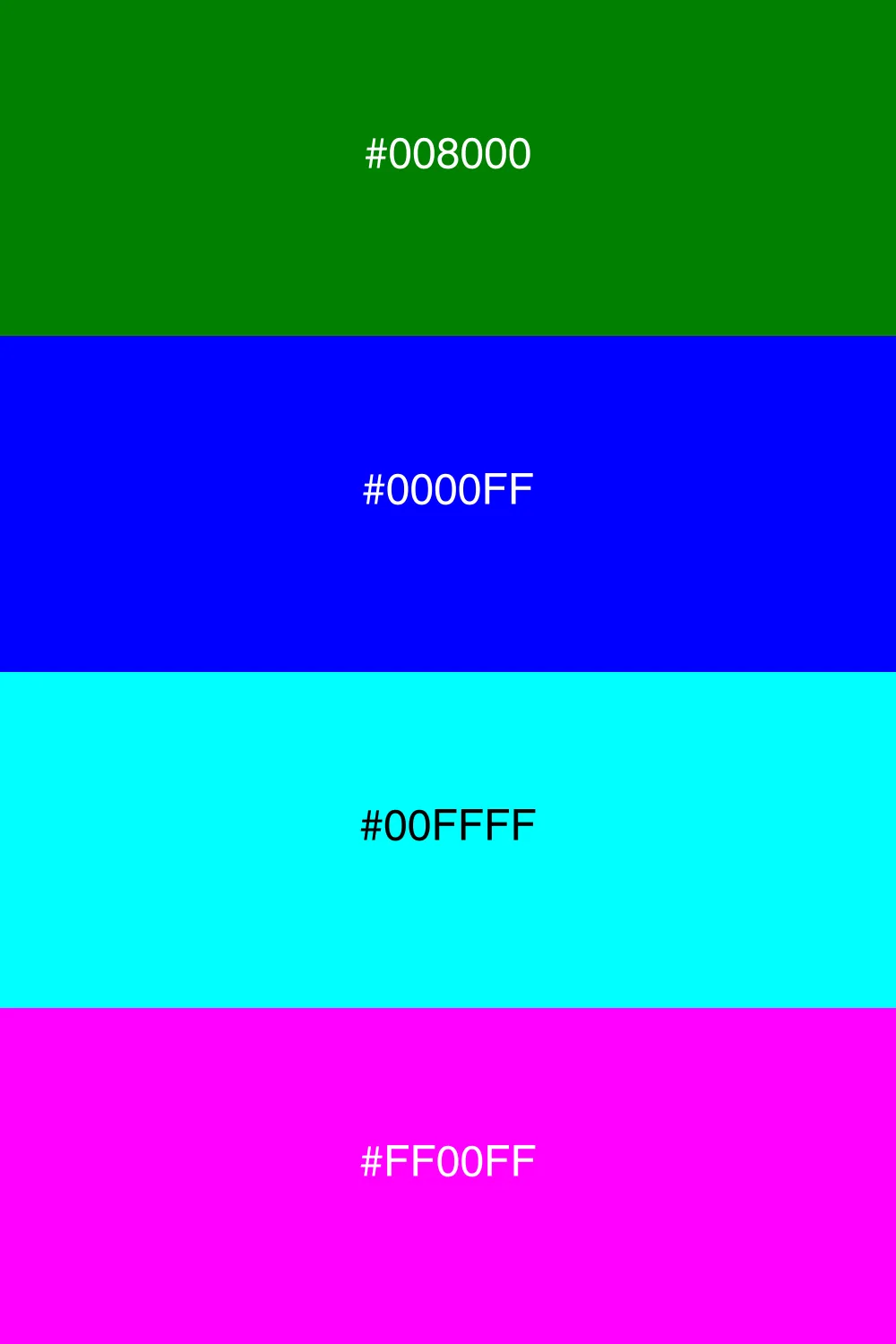 Farver fra CMYK for moderne look.