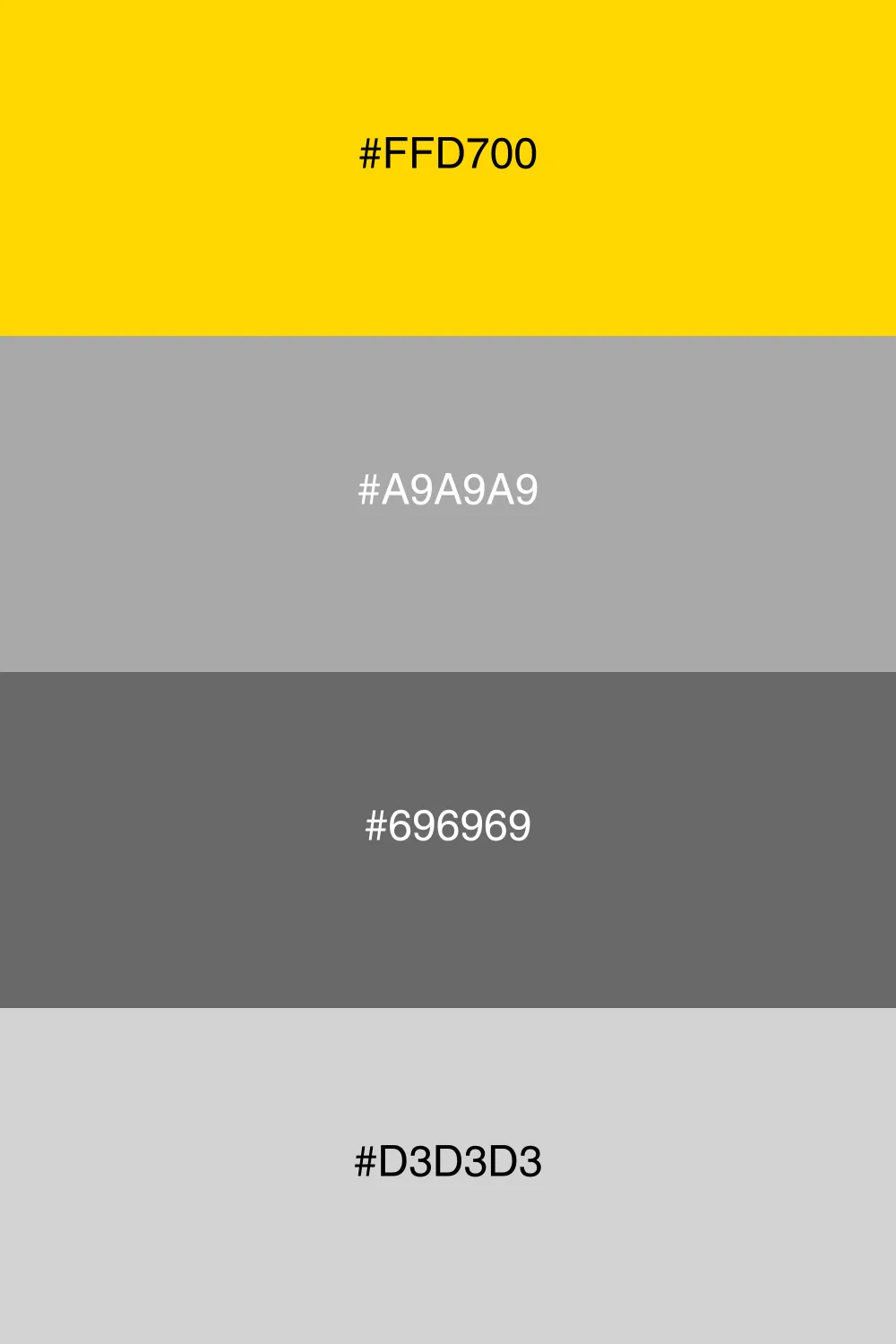 En minimalistisk palet med elegante gråtoner.