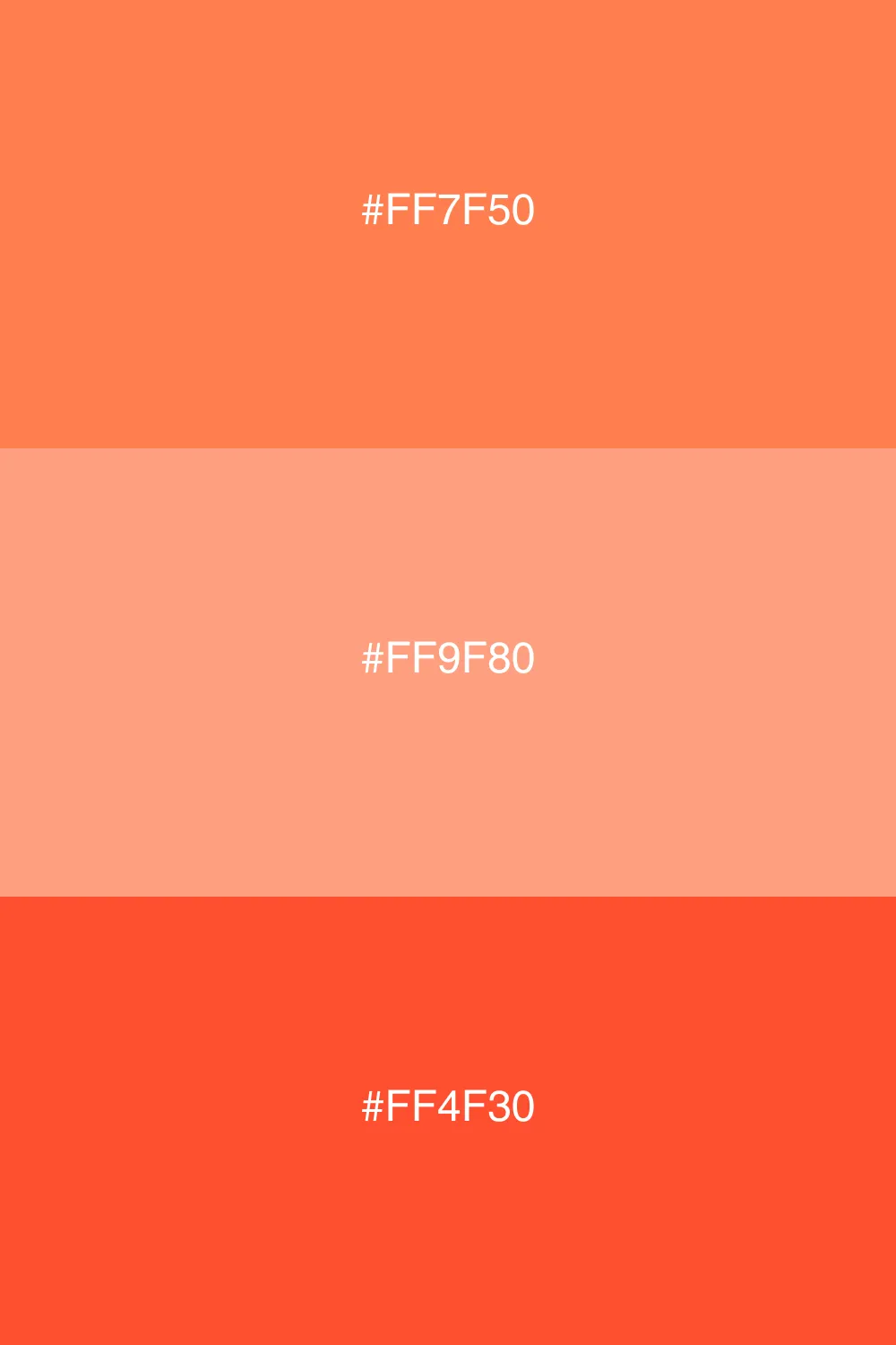 Variation af samme farve for dybde.