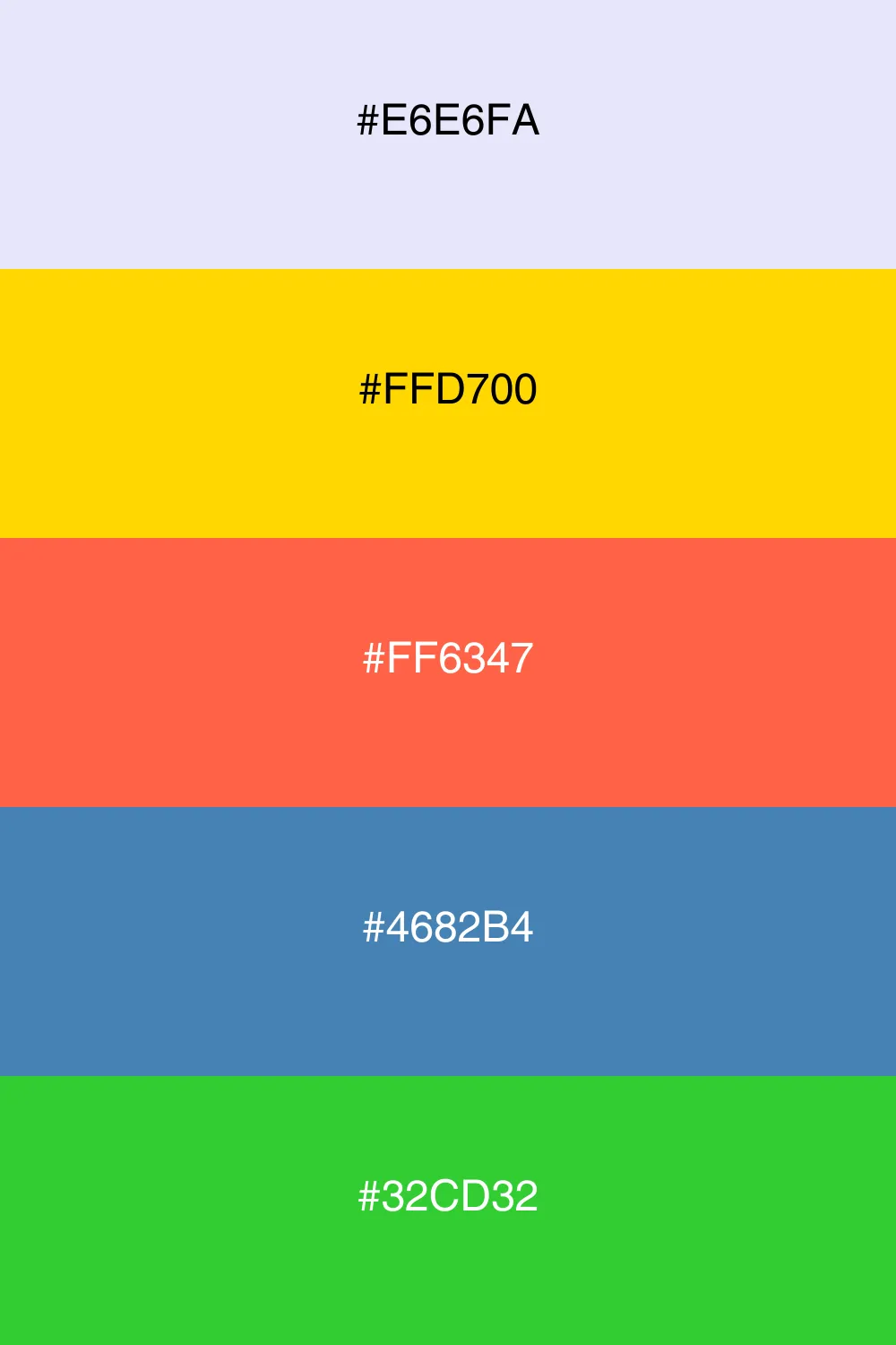 En moderne palet med en dynamisk farvefusion.