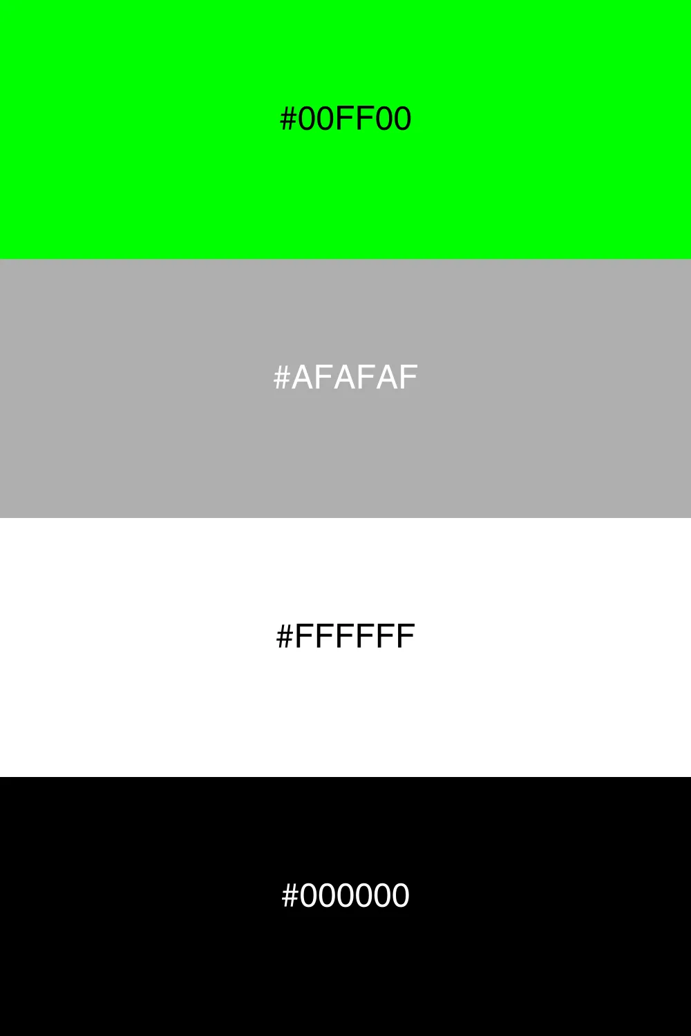 En balanceret palet med lime som fokusfarve.