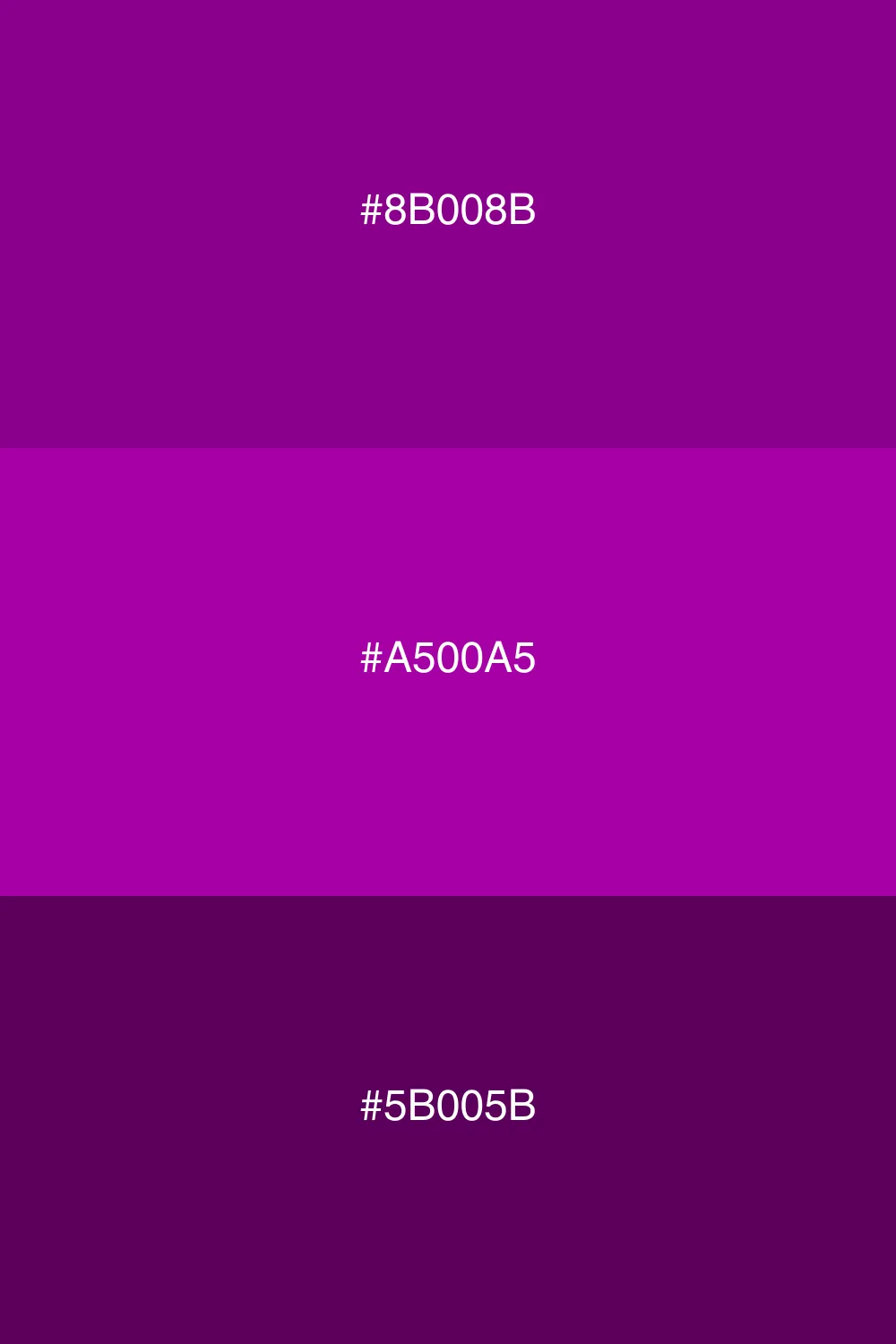 Variationer af magenta for dybde.