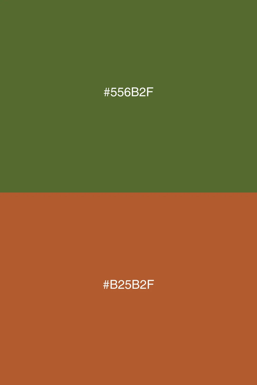 Kontrast mellem grøn og orange.