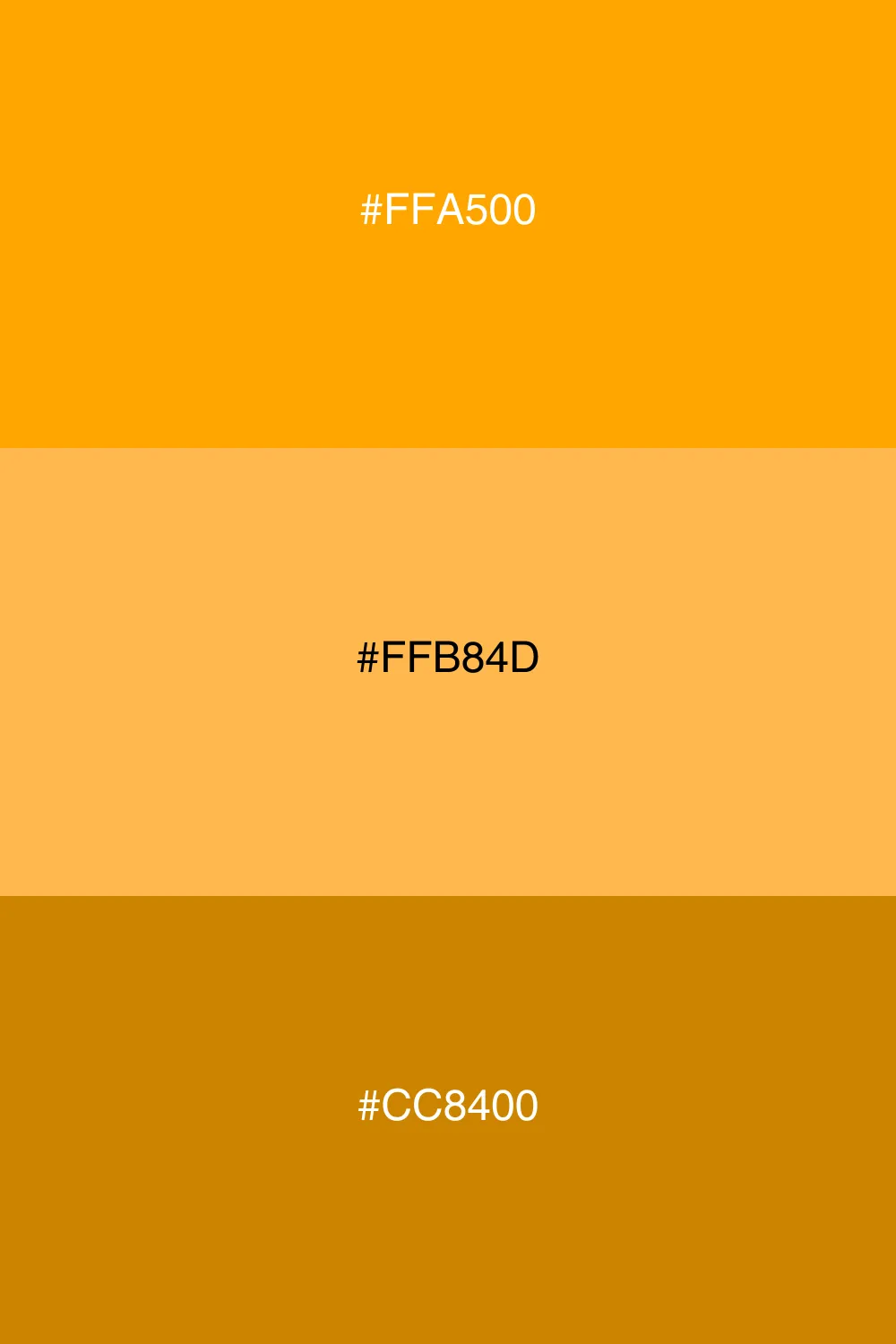 Variationer af orange for dybde.