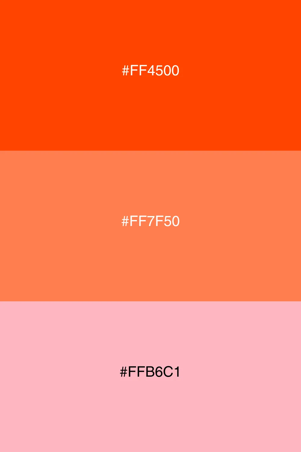 Variation af orange for en blød effekt.