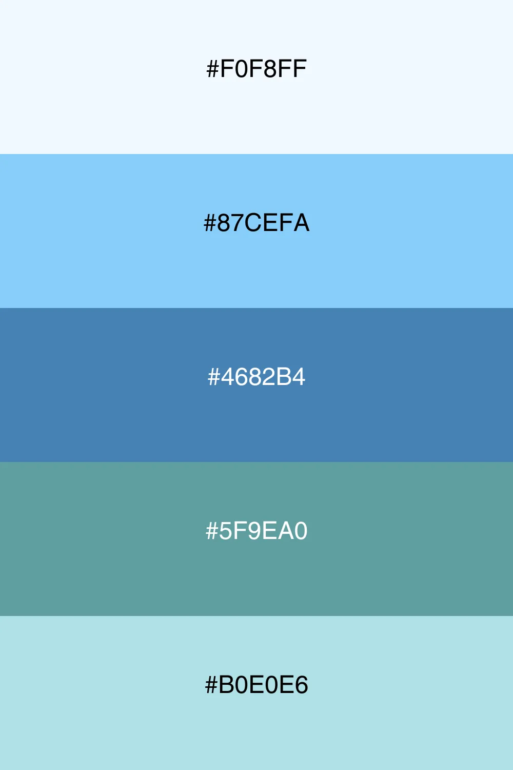 A refreshing palette reminiscent of a cool breeze.
