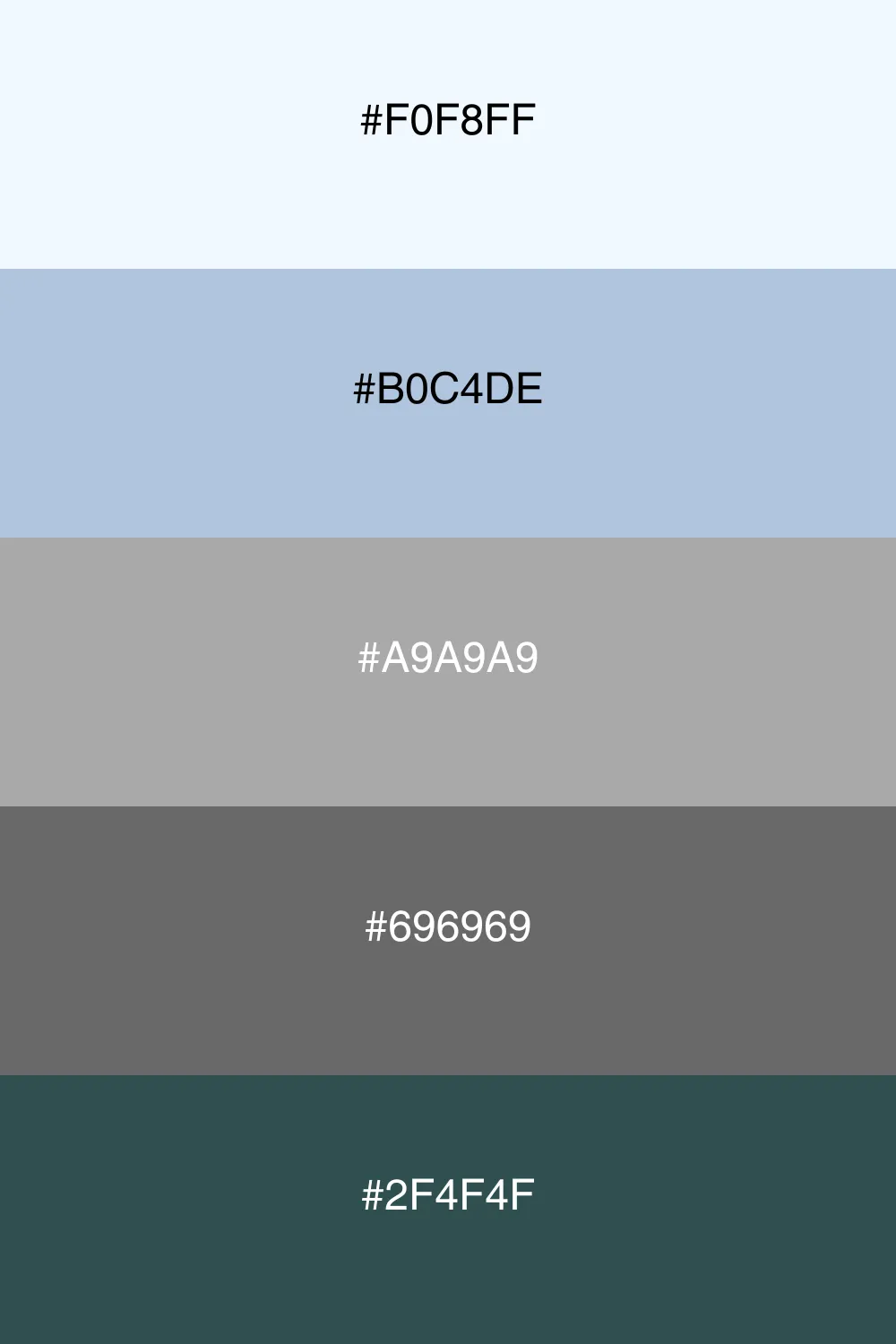 A sophisticated palette with cool, elegant tones.