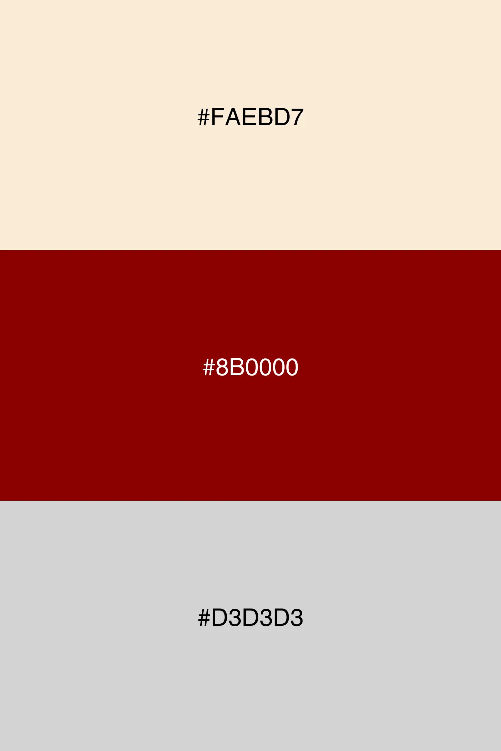 Bold contrast with neutral balance.