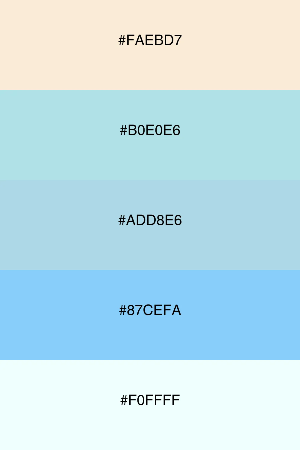 A cool and serene palette for a refreshing feel.