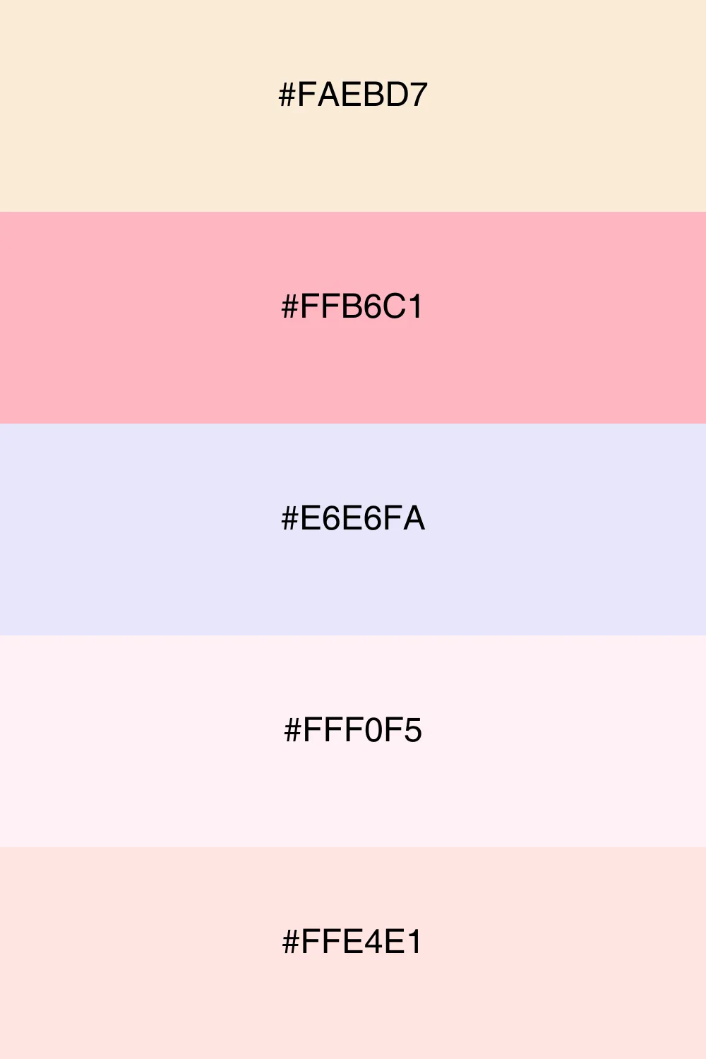A soft pastel palette that feels delicate and light.
