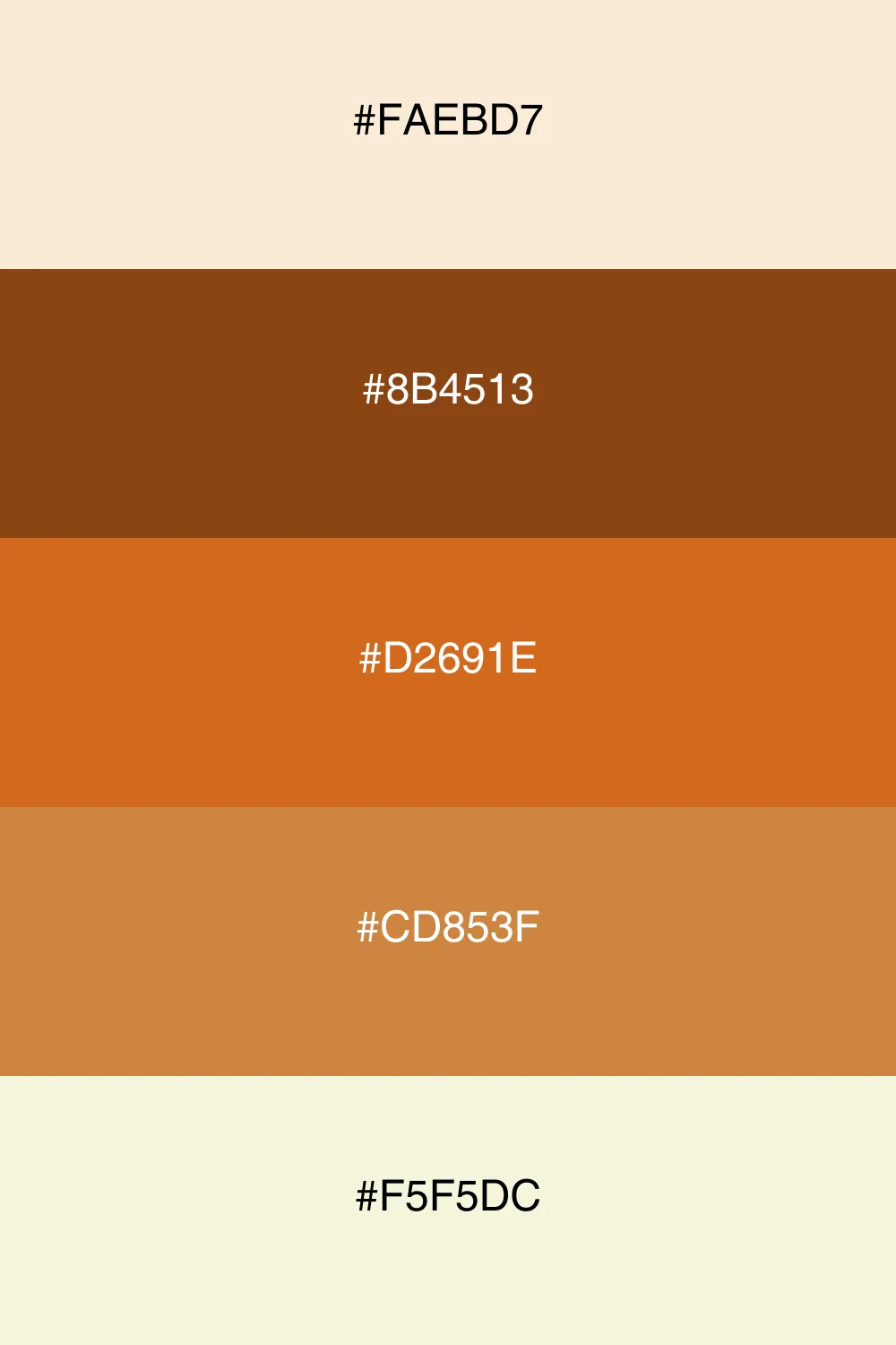 A vintage palette with earthy tones and rustic charm.