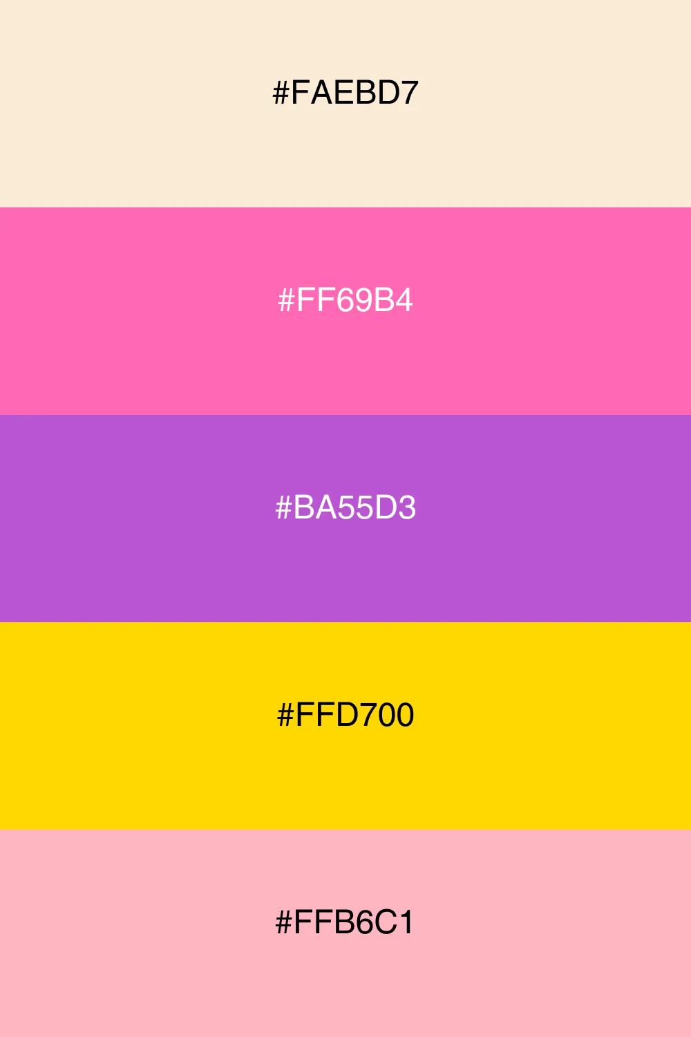 Bright and playful colors for a whimsical feel.
