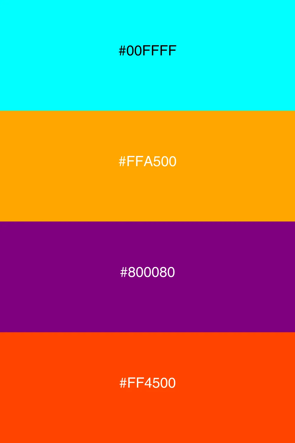 Dynamic and energetic color palette.