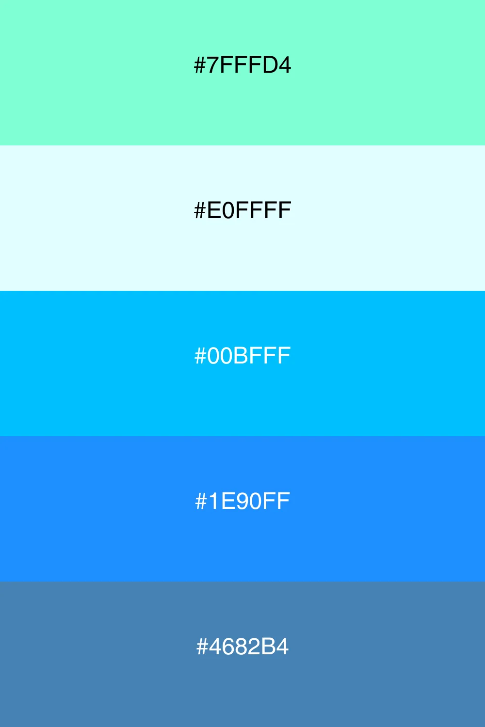 A refreshing palette inspired by oceanic vibes.