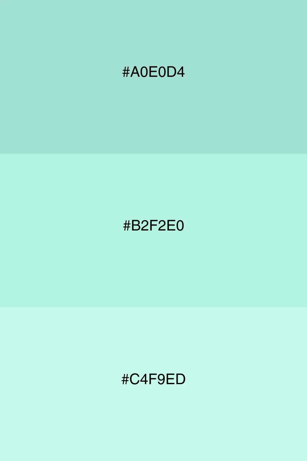 Soft and gentle pastel variations.