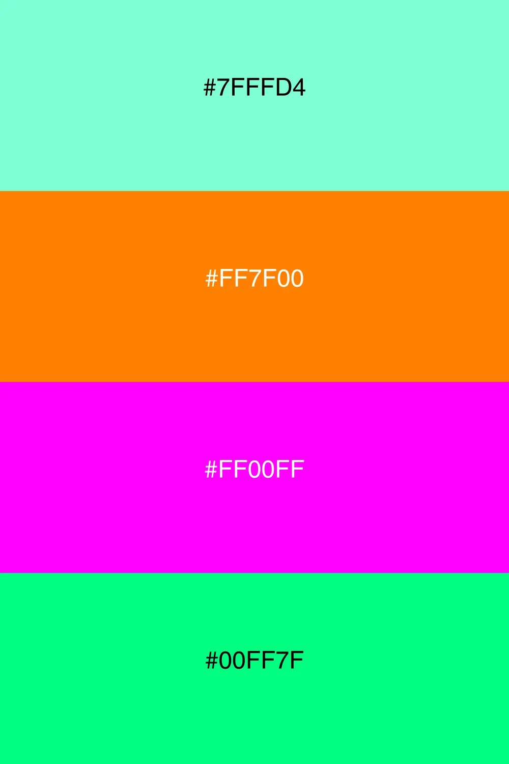Dynamic and colorful four-color scheme.