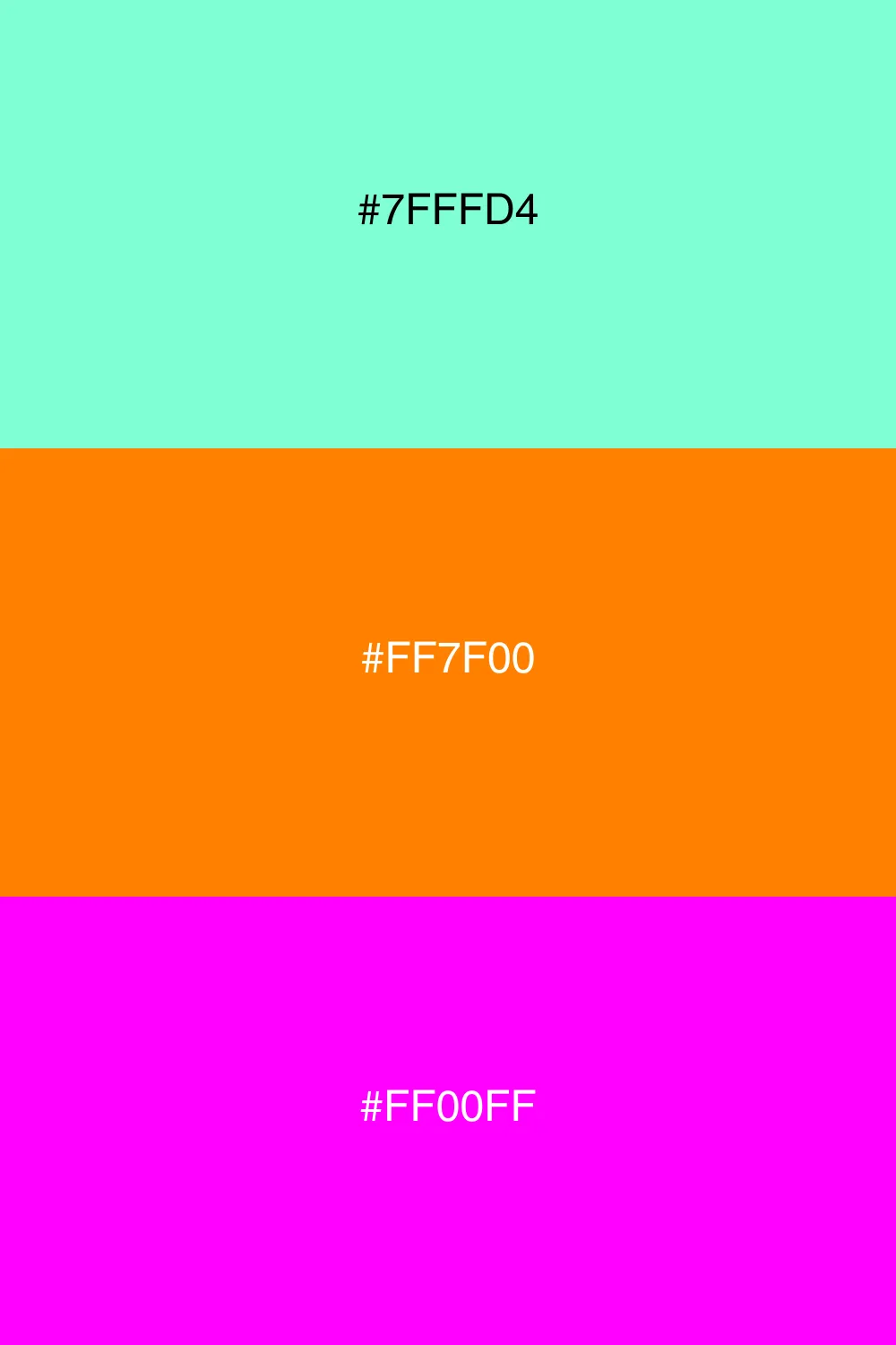 Bold and vibrant color triangle.