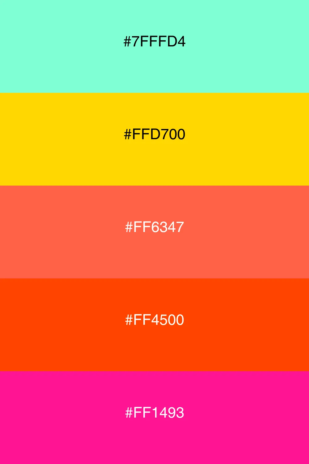 A bright and energetic palette for a cheerful vibe.