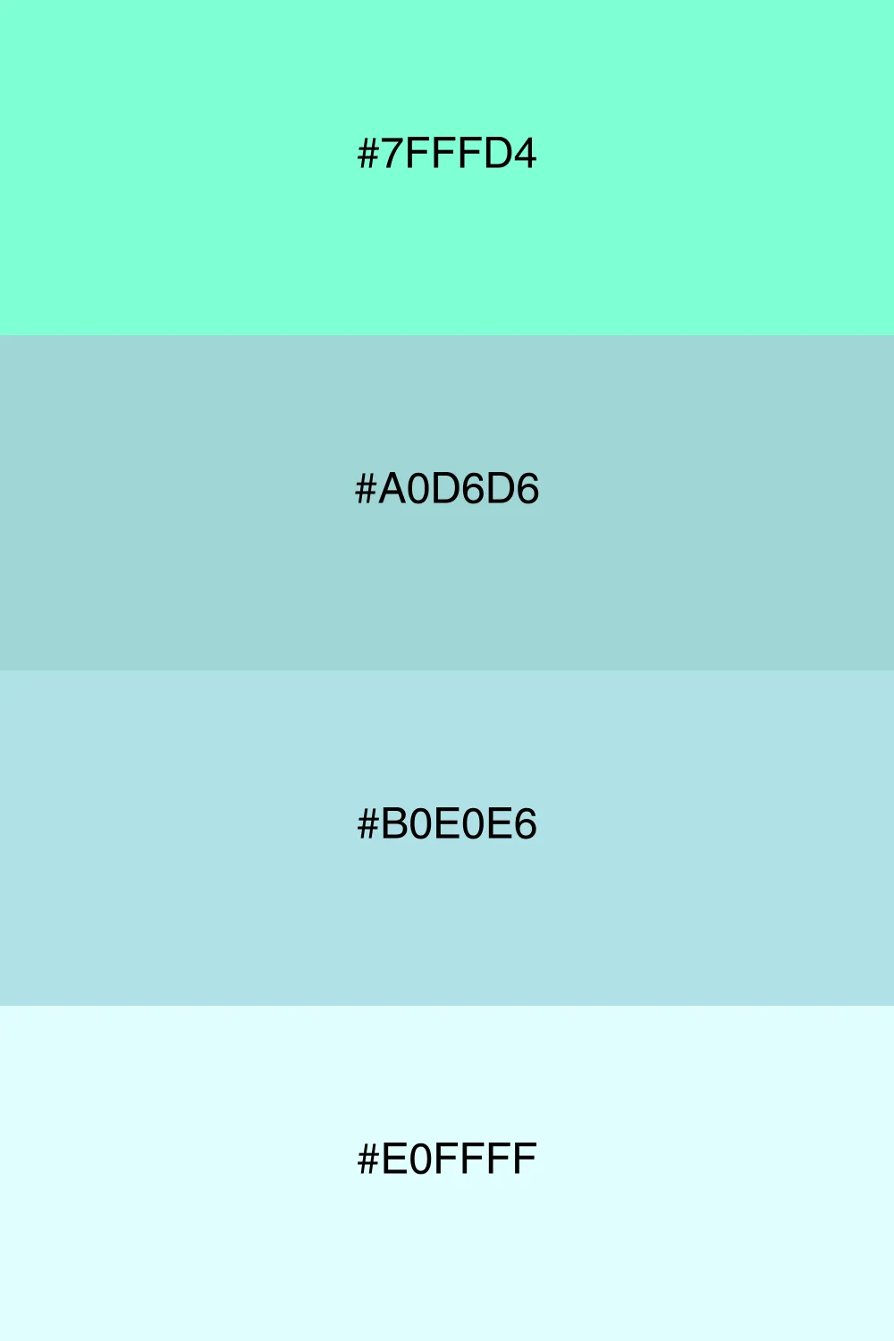 A cool palette that feels refreshing and light.
