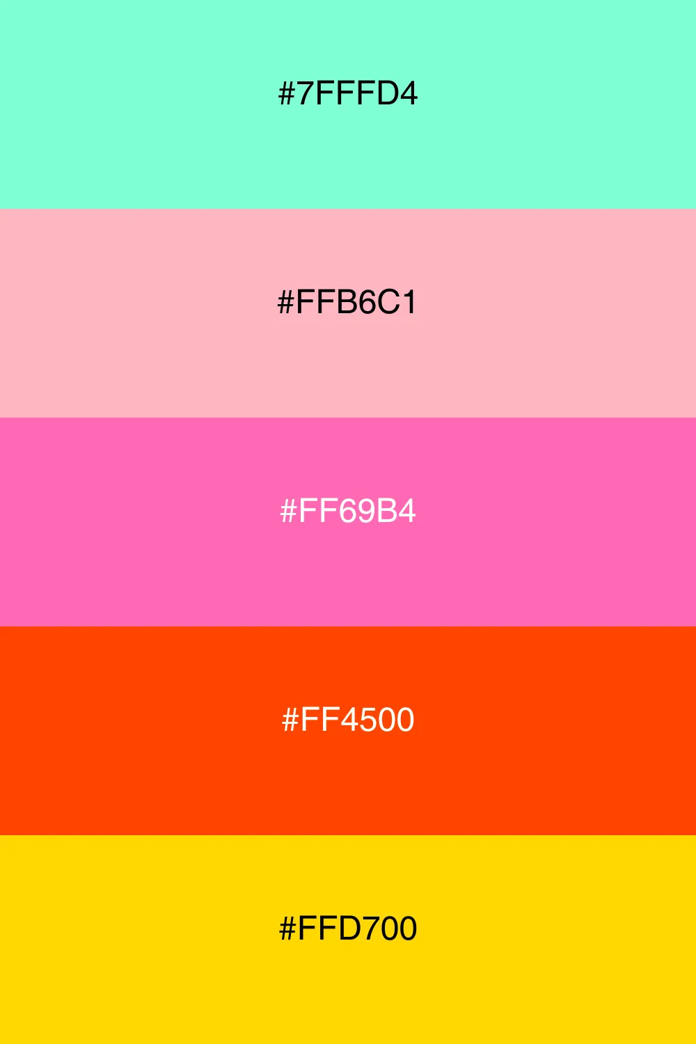 A playful palette inspired by colorful coral reefs.