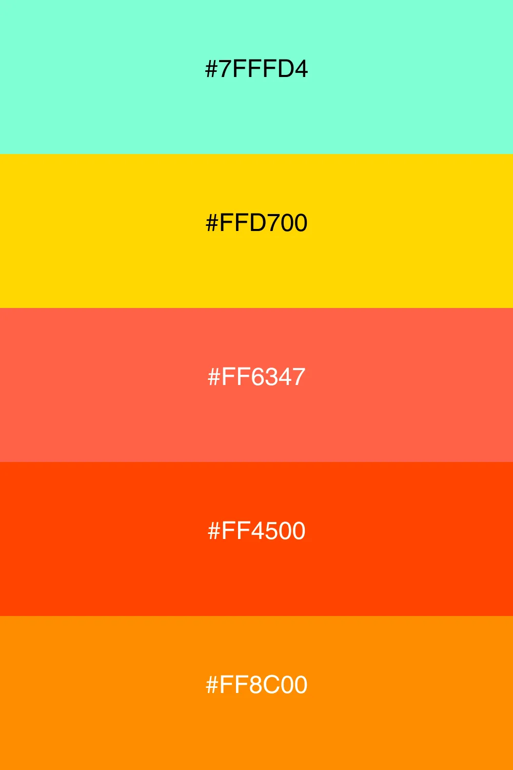 A warm palette that radiates cheerfulness and energy.