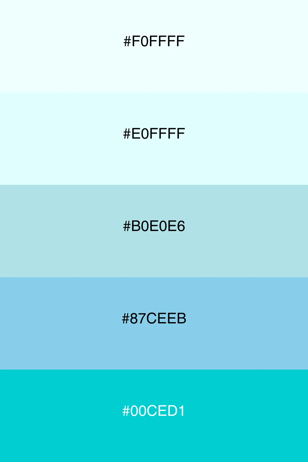A refreshing cool palette that evokes a breezy feel.