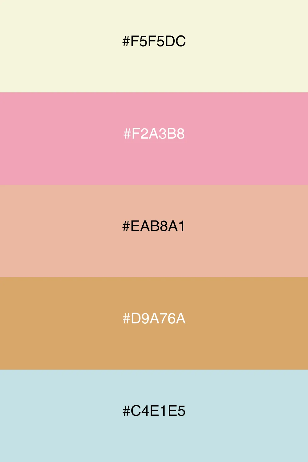 A floral palette that feels delicate and romantic.