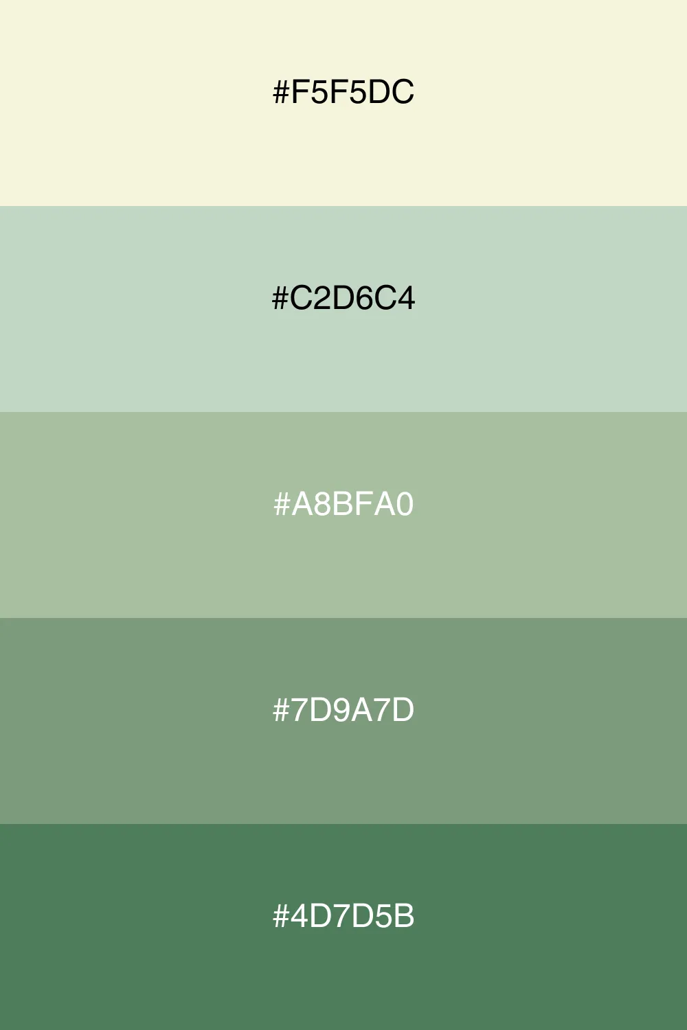 A fresh palette inspired by nature's tranquility.