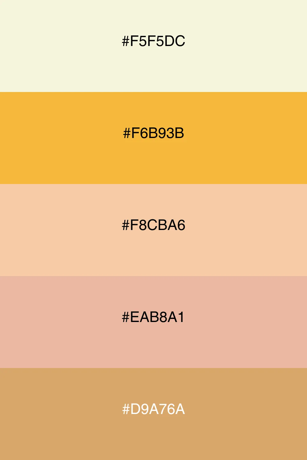 A warm palette reminiscent of a beautiful sunset.