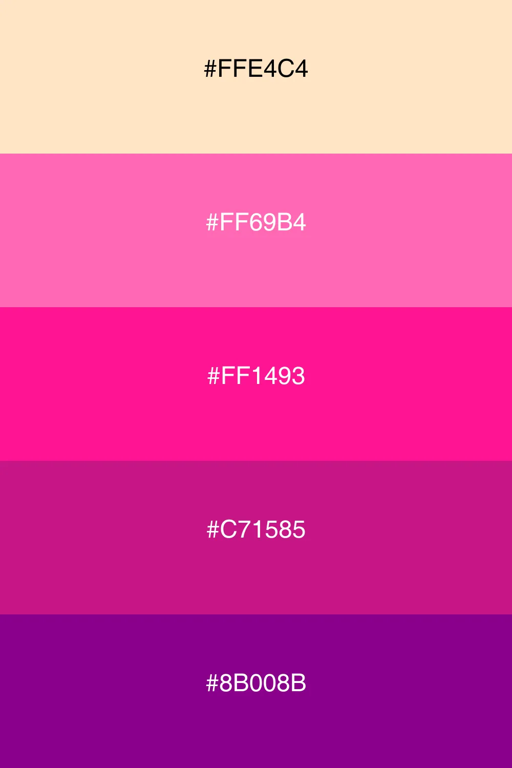 A playful palette inspired by berry tones.