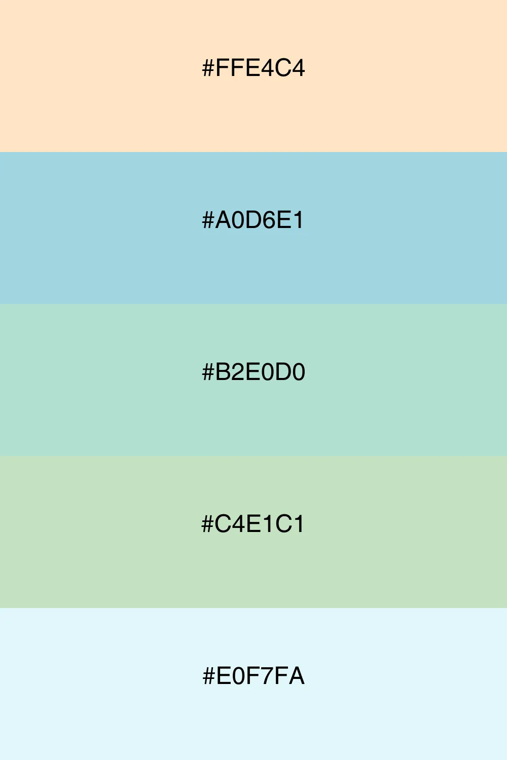 A cool palette that evokes a fresh and serene feeling.
