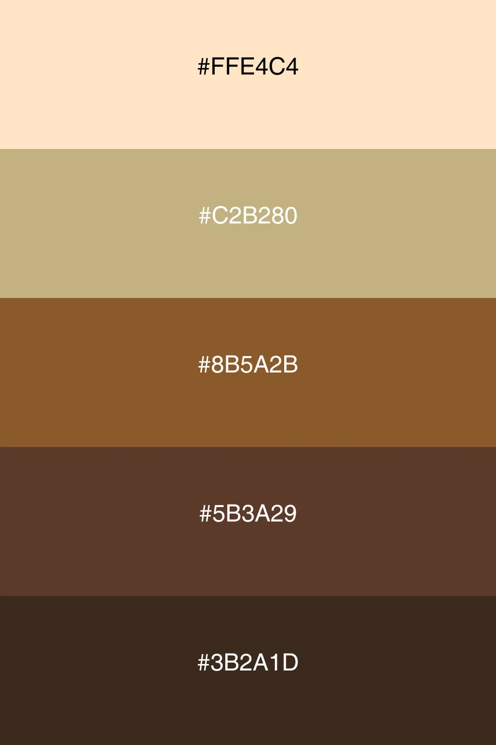 A rustic palette that exudes warmth and charm.