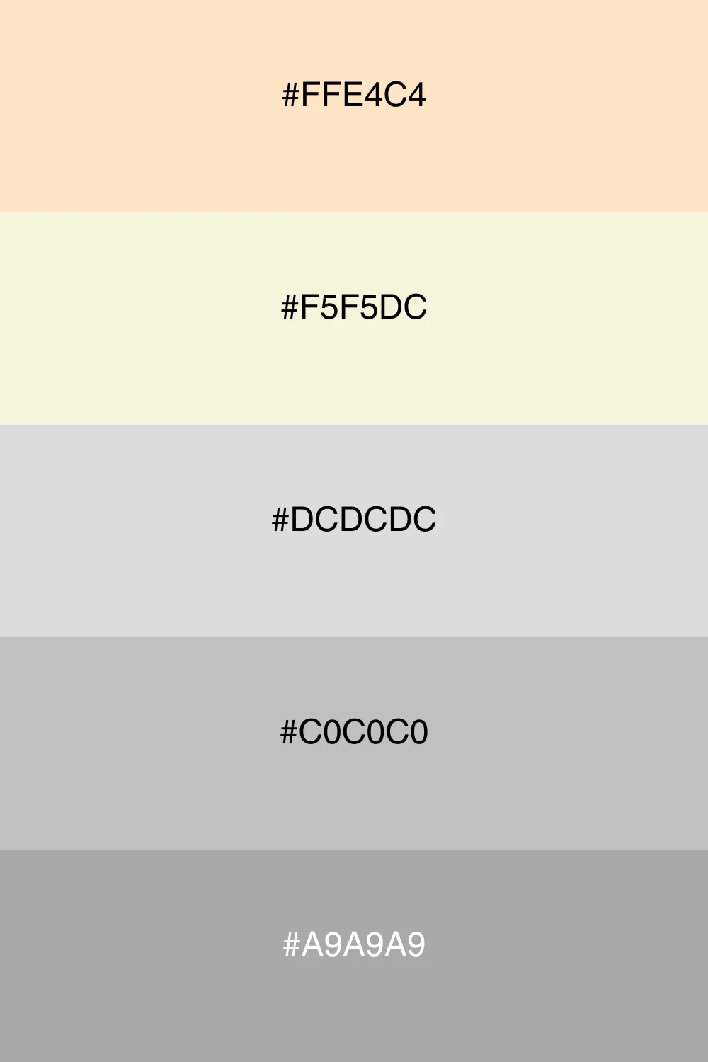 A soft neutral palette perfect for minimalist designs.