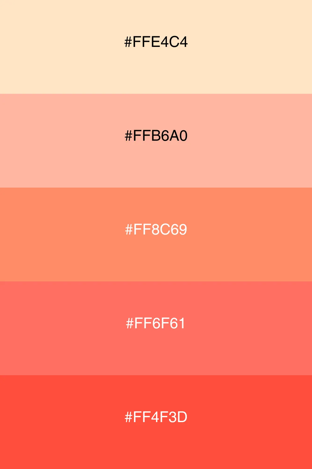 A warm palette inspired by a sunset glow.