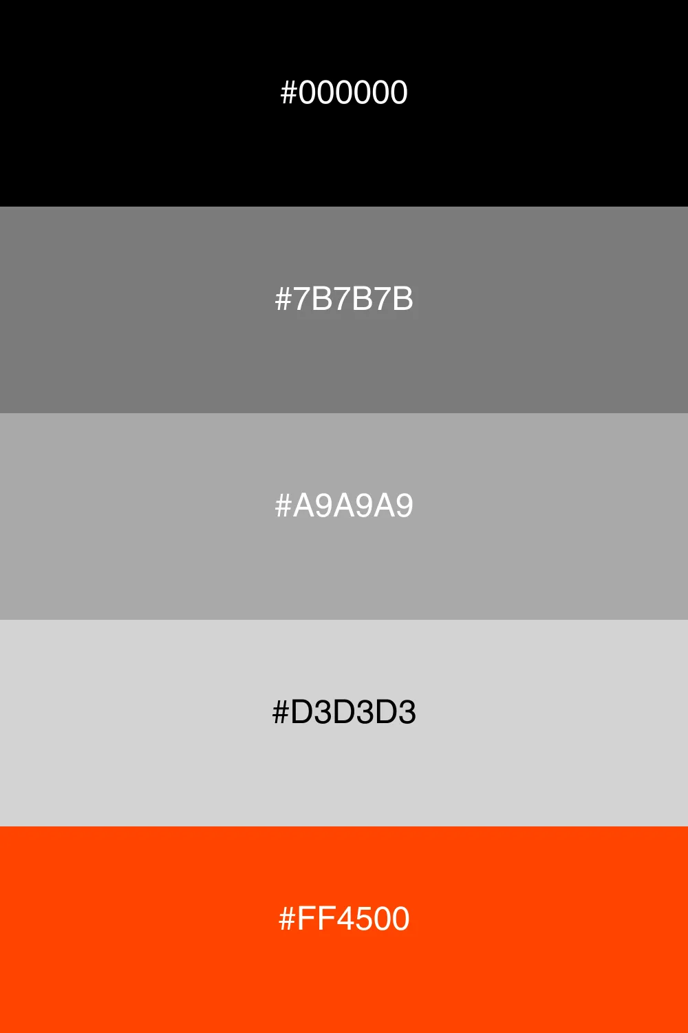 An edgy palette with a modern industrial feel.