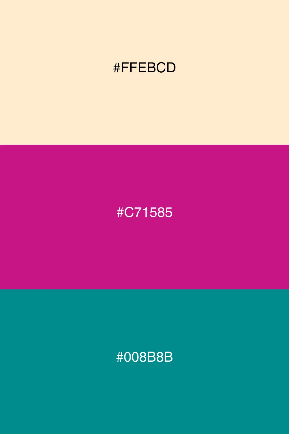 Balanced and dynamic color combination.
