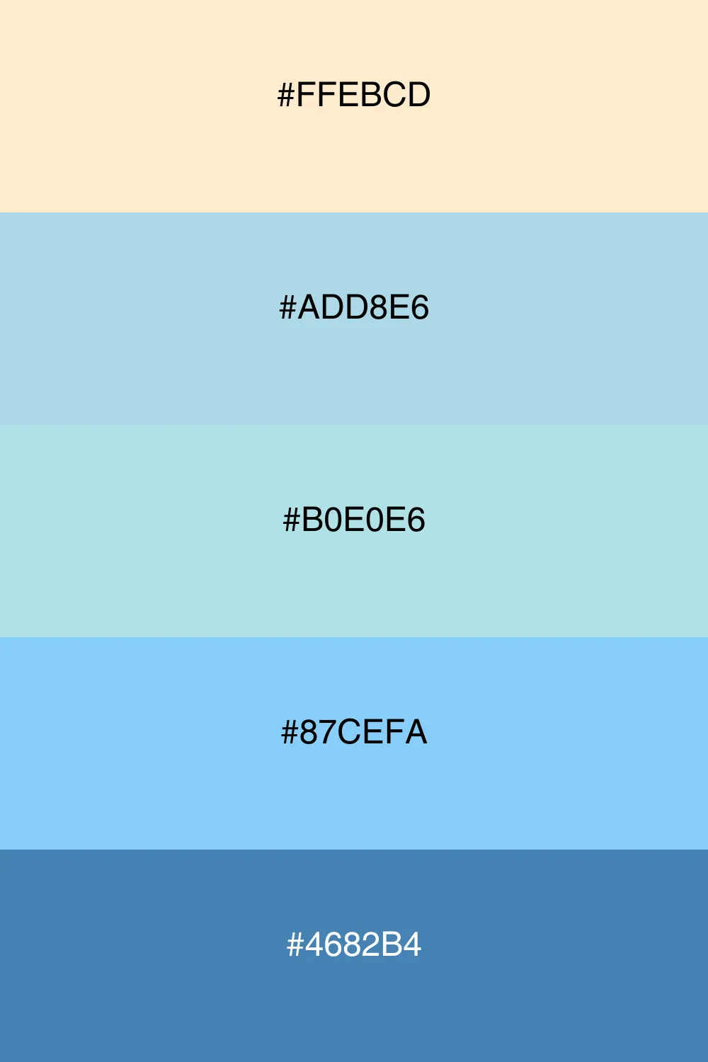 A refreshing cool palette reminiscent of a gentle breeze.