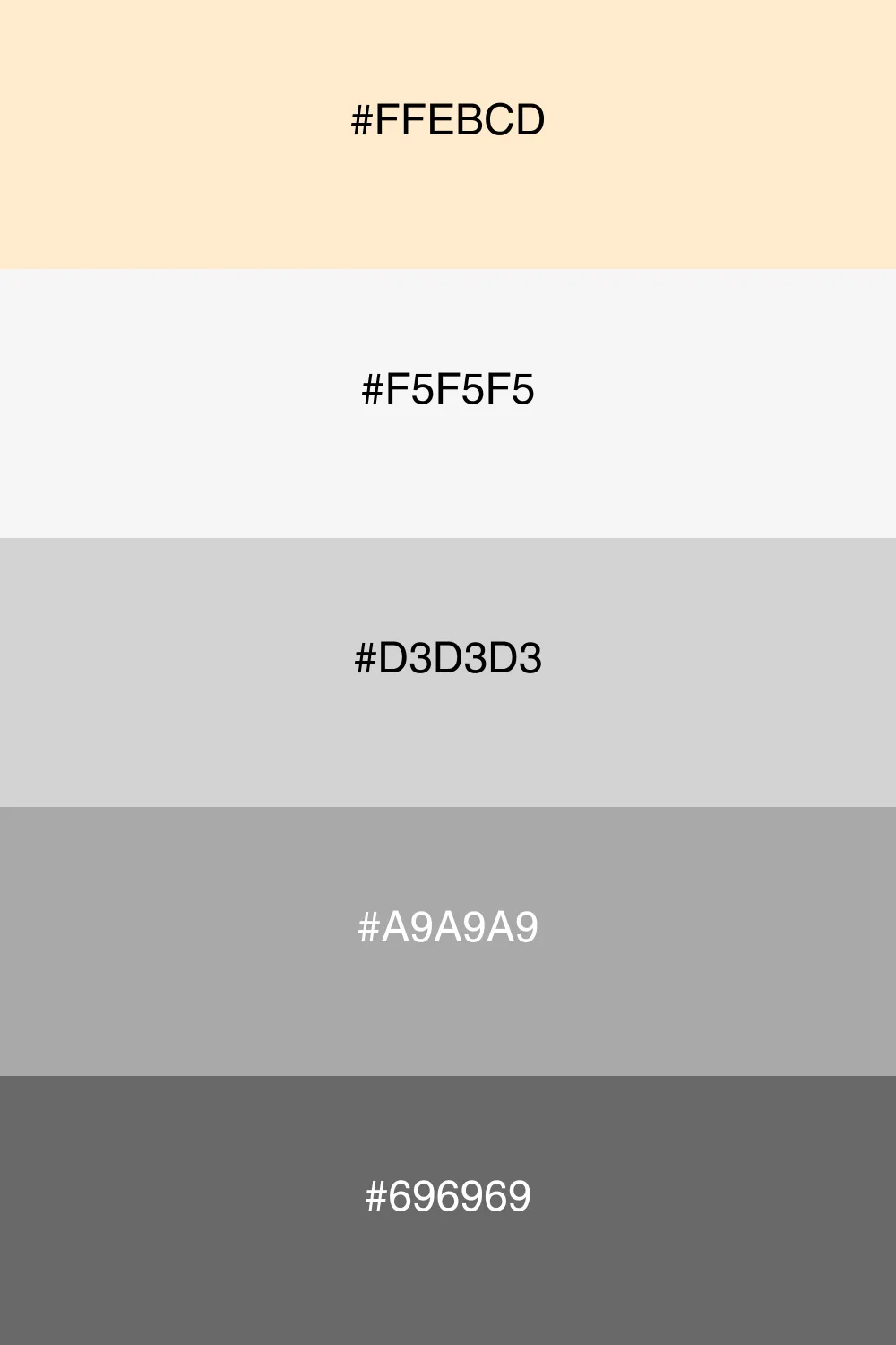 A sophisticated palette with elegant neutral tones.