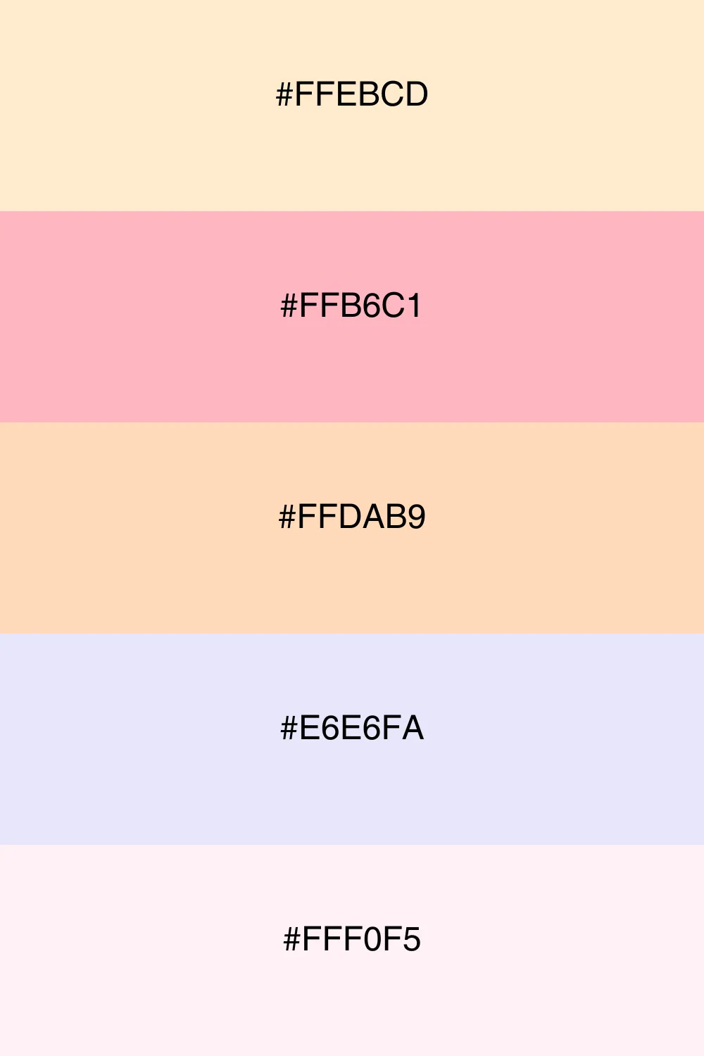 A soft and dreamy pastel palette with gentle hues.