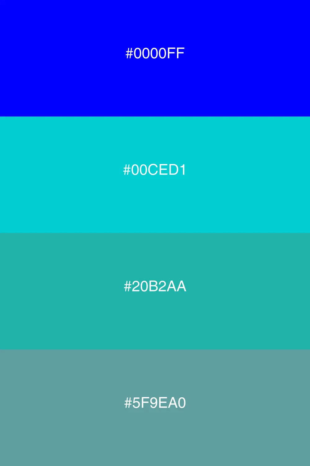 A vibrant and refreshing palette for dreamy designs.