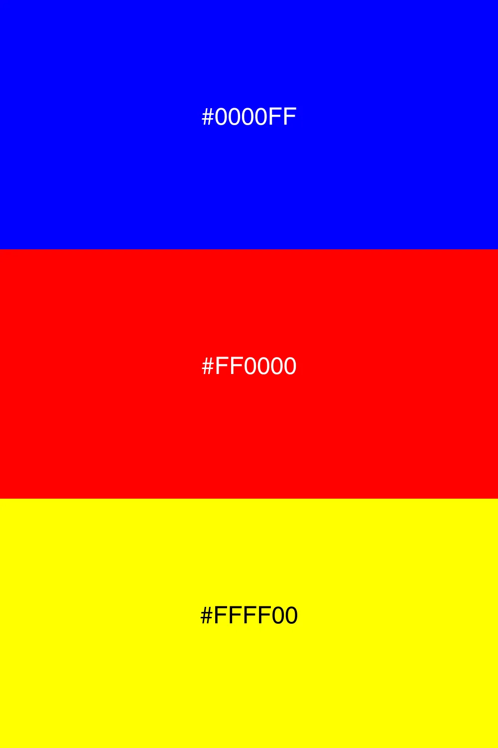 Bold and dynamic, primary colors.