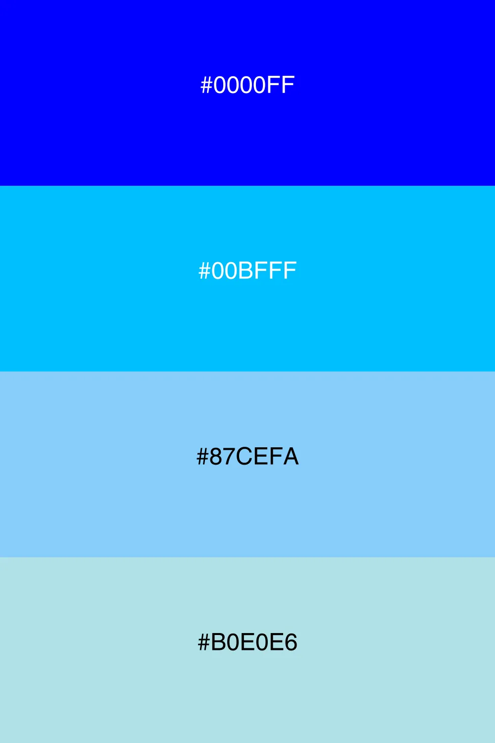 A refreshing palette inspired by cool waters.