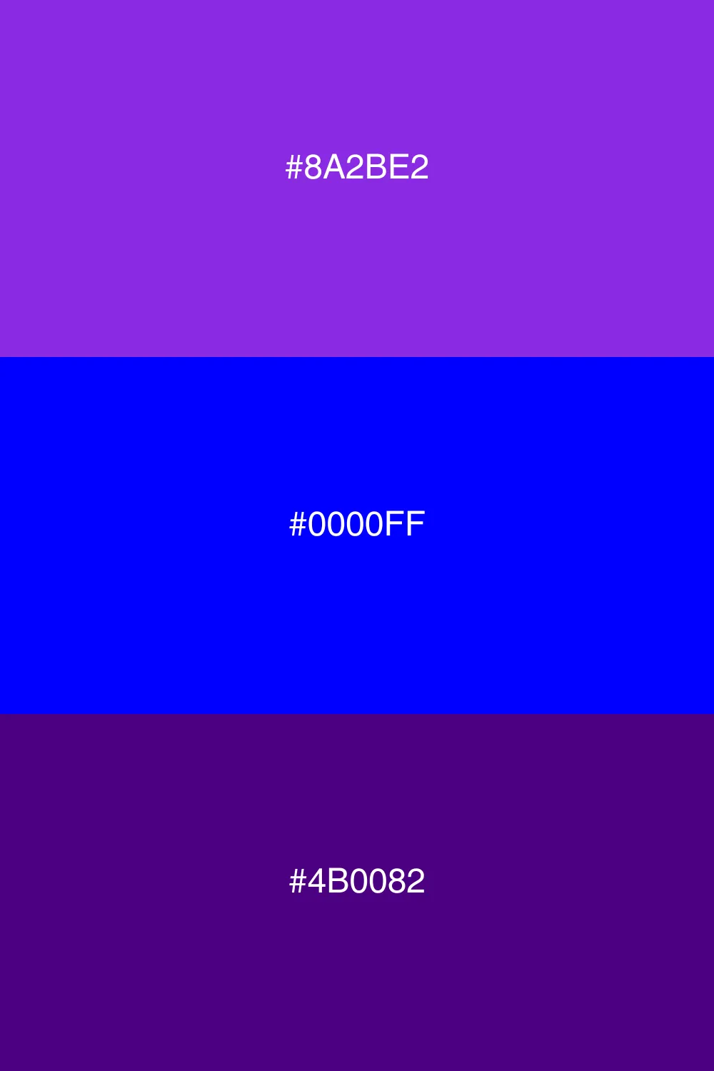 Harmonious and calming shades.