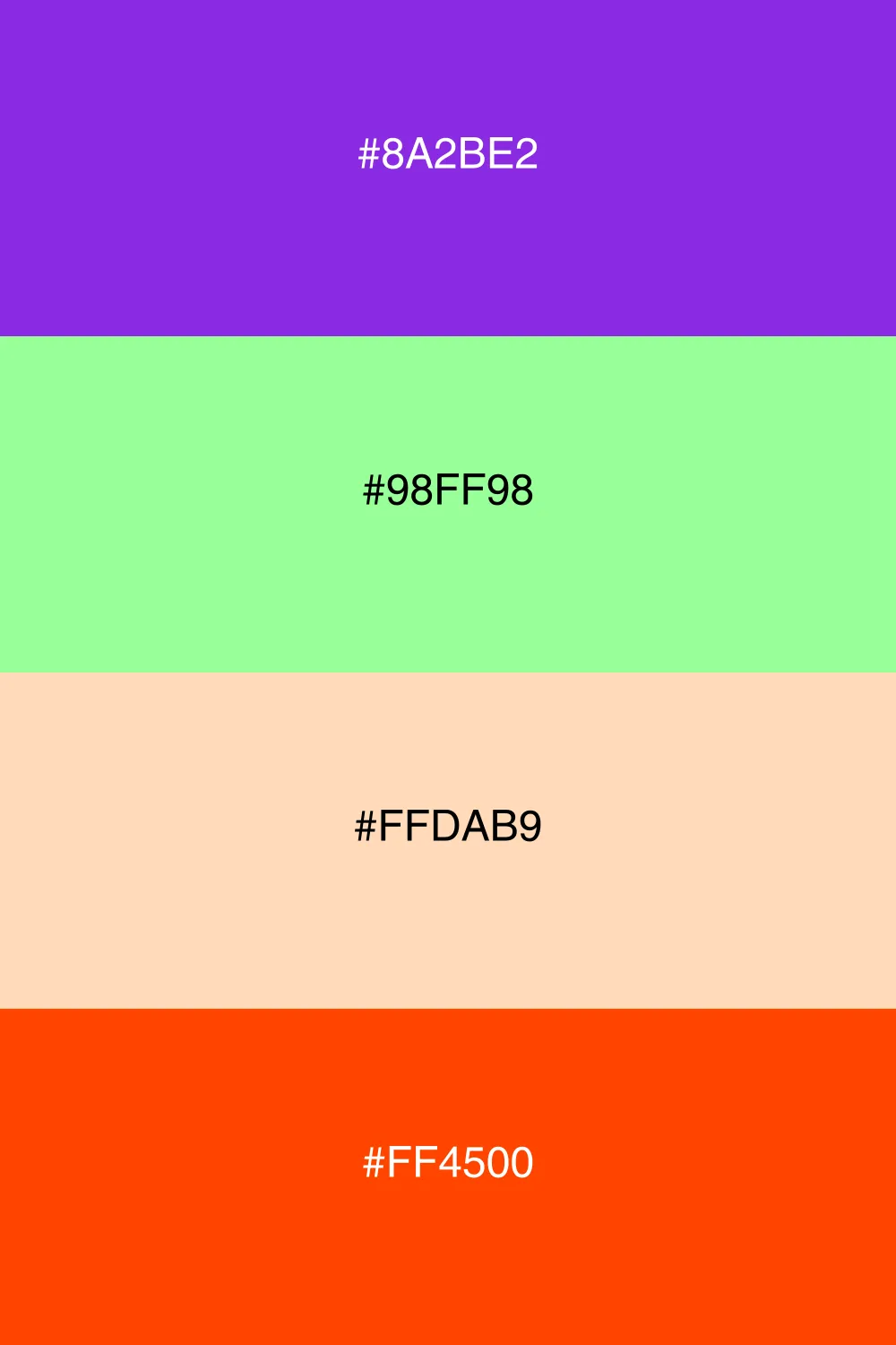 Fresh and lively color scheme.
