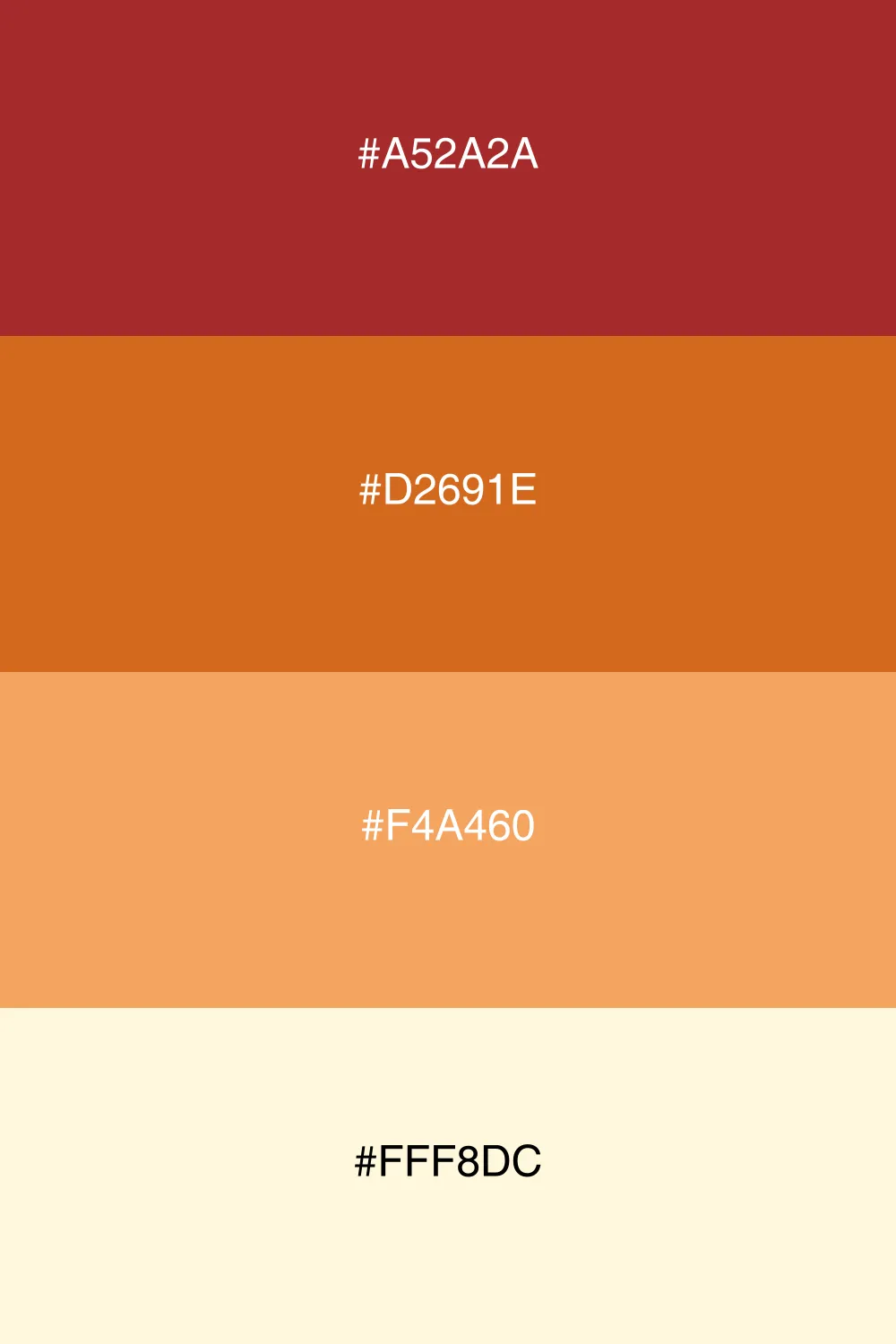 A cozy palette reminiscent of rich chocolate treats.