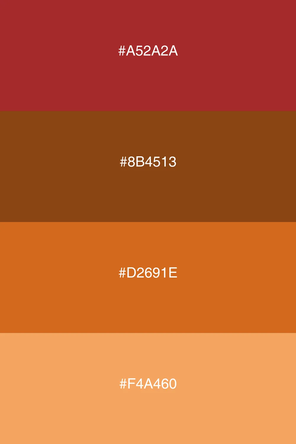A warm palette inspired by earthy landscapes.
