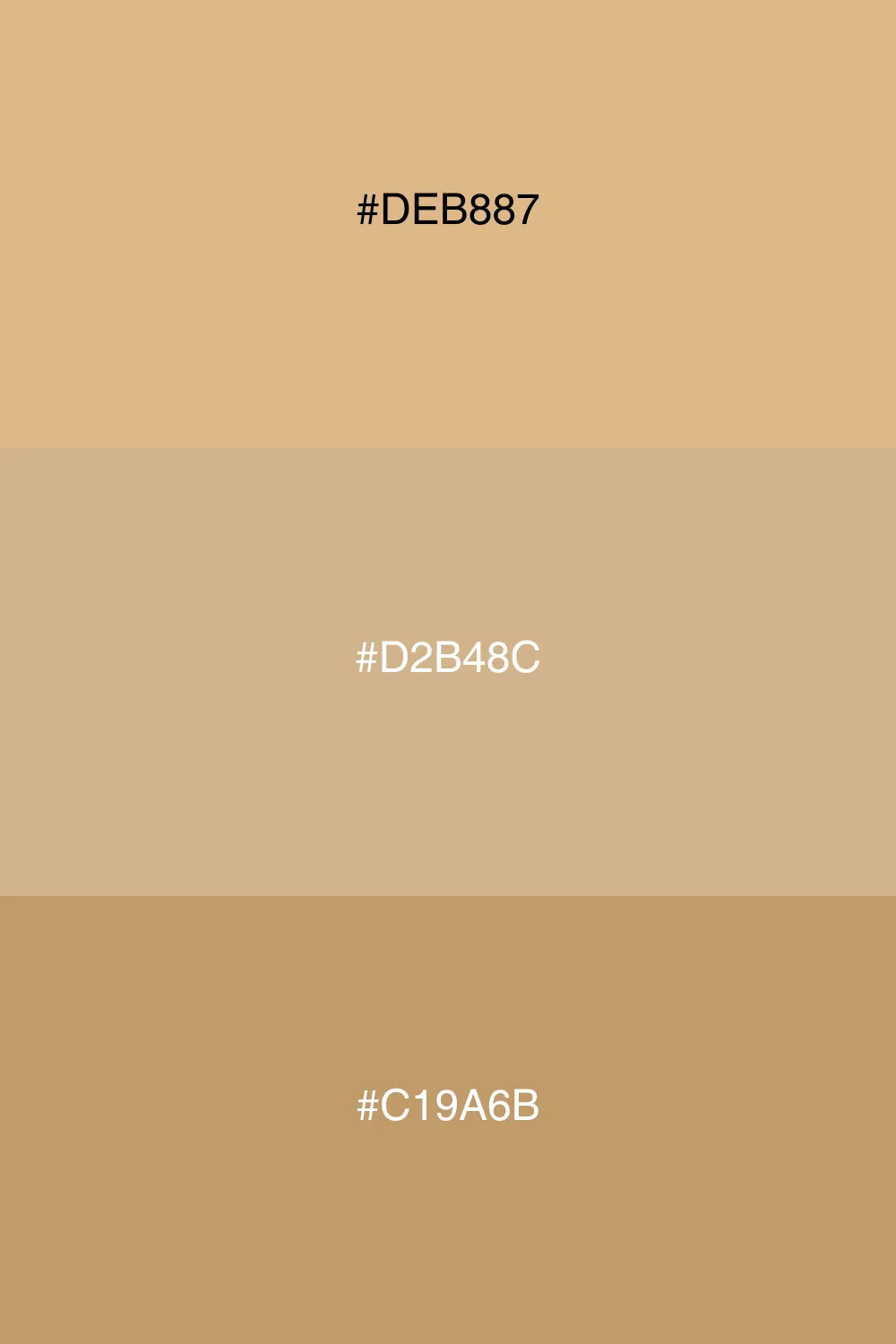 Harmonious colors for a warm palette.
