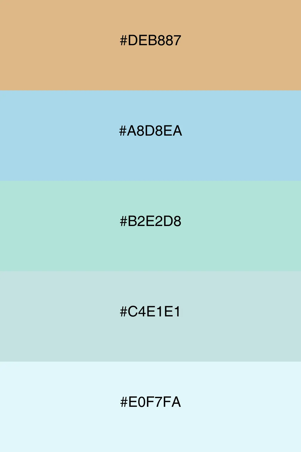 A cool palette that brings a refreshing and serene vibe.